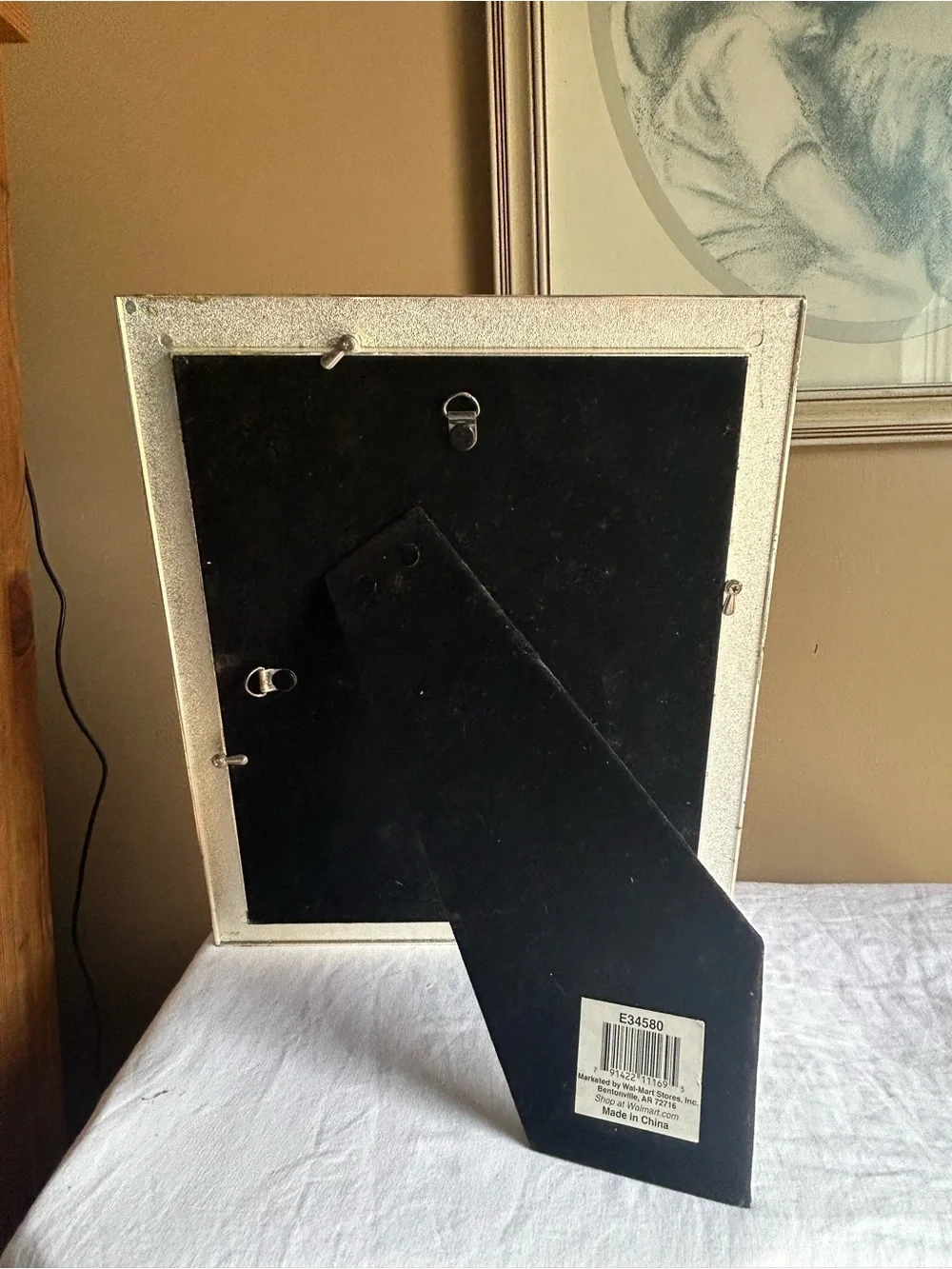 Elegant Yellow Decorative Picture Frame with Rhinestone Accents